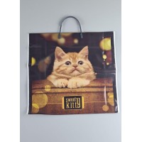Пакет з пластиковою ручкою 36x34 Котенок (10 шт)