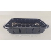 Пищевые упаковки полипропиленовая на М-4 (260х177х55) черный полимерный (50 шт)