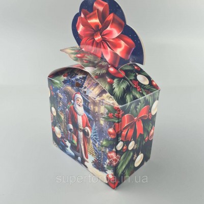Новогодняя подарочная картонная упаковка для конфет (1000грм) №197 