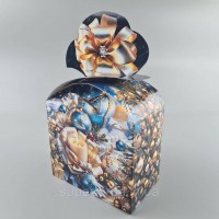 Новогодняя подарочная картонная упаковка для конфет (1000грм) №199н 