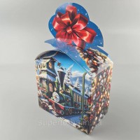 Новогодняя подарочная картонная упаковка для конфет (1000грм) №198 