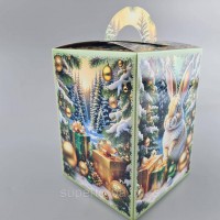 Новогодняя подарочная картонная упаковка для конфет (700грм) №216 