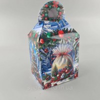Новогодняя подарочная картонная упаковка для конфет (700грм) №231 