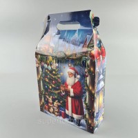 Новогодняя подарочная картонная упаковка для конфет (600грм) №228 
