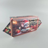 Новогодняя подарочная картонная упаковка для конфет (500грм) №238 