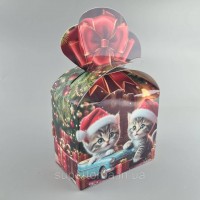 Новогодняя подарочная картонная упаковка для конфет (500грм) №236 