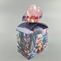 Новогодняя подарочная картонная упаковка для конфет (500грм) №234 