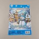 Пакеты новогодние с прорубной ручкой 22х30 Снеговик подарочные полиэтиленовые пакеты для магазинов сувениров и подарков 50 штук Пакеты новогодние с прорубной ручкой 22х30 Снеговик подарочные полиэтиленовые пакеты для магазинов сувениров и подарков 50 штук