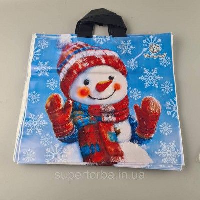 Пакет с петлевой ручкой  (38*34) Н.Год 