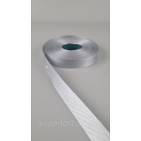 Лента полипропиленовая для воздушных шаров и подарков 2 см х 100 ярдов серая  (1 пачка)