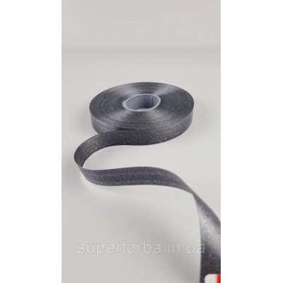 Лента полипропиленовая для воздушных шаров и подарков 2 см х 100 ярдов черная  (1 пачка)