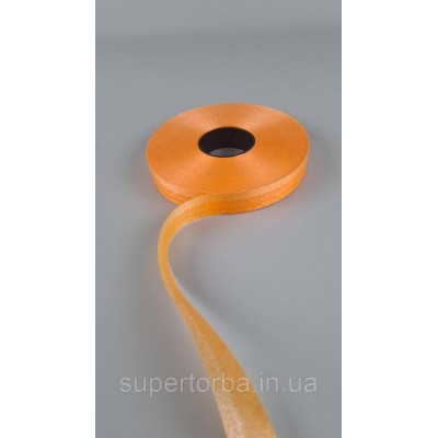 Лента полипропиленовая для воздушных шаров и подарков 2 см х 100 ярдов оранжевая  (1 пачка)