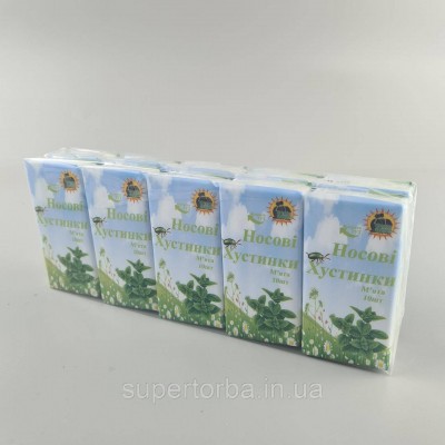 Бyмажный платок Супер Торба Мята (10 шт) Бyмажный платок Супер Торба Мята (10 шт)