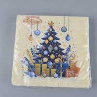 Новогодняя салфетка (ЗЗхЗЗ, 16шт)  La Fleur 