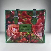 Полипропиленовая сумка хозяйственная  с цветным рисунком №2 Розы (1 шт)