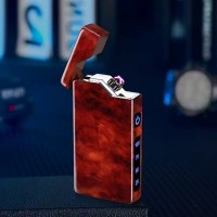 Электрическая USB-зажигалка с двойной дугой ⚡⚡HL-645 Brown