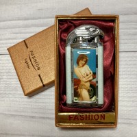 Зажигалка подарочная Девушка (Мигающая, турбо пламя) FASHION D39-3
