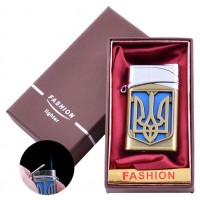 Зажигалка в подарочной коробке Украина (Острое пламя) UA-24 Gold