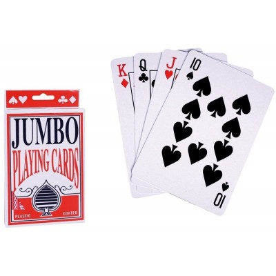 Высококачественные игральные карты с пластиковым покрытием Jumbo