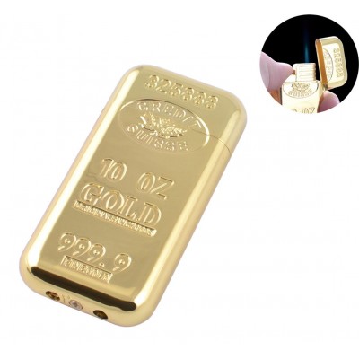 Зажигалка газовая Слиток Золота (Острое пламя) №4438