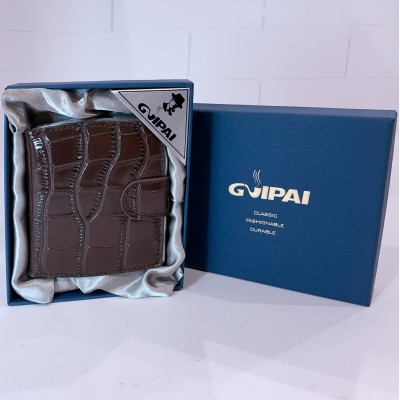 Портсигар на 10 сигарет с тиснением под крокодиловую кожу HL-703 / 7031-5 Портсигар на 10 сигарет с тиснением под крокодиловую кожу HL-703 / 7031-5