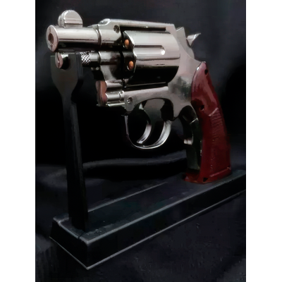 Зажигалка газовая Револьвер Smith & Wesson M10 (Турбо пламя 