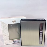 Металлический портсигар с турбо-зажигалкой Dinghao HL-536 Gold