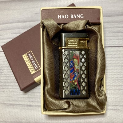 Зажигалка подарочная HAO BANG LIGHTER (Турбо пламя 