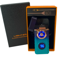 Электрическая USB-зажигалка с дуговым поджигом ⚡⚡HL-648 Blue ice