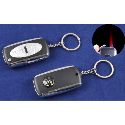 Зажигалка-брелок ключ от авто Toyota (Турбо пламя) №4125-2