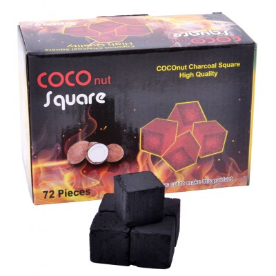 Уголь кокосовый для кальяна (72 куб) Coco Square