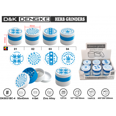 Гриндер D&K CANNABIS ☘️ (четыре секции), 5,0см*4,3см DK-5031-BC4