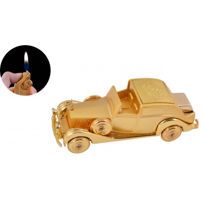 Зажигалка сувенирная Ретро автомобиль золотой XT-1239
