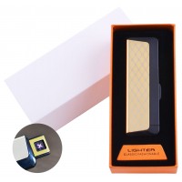 Электроимпульсная зажигалка в подарочной упаковке Абстракция (Двойная молния, USB) №HL-61-3