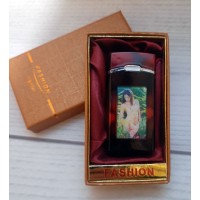 Зажигалка в подарочной коробке Девушка (Турбо пламя, мигающая, музыкальная) FASHION D95-1