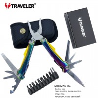 Многофункциональный нож (мультитул) с комплектом бит Traveler 16,2см MT832AD-8G