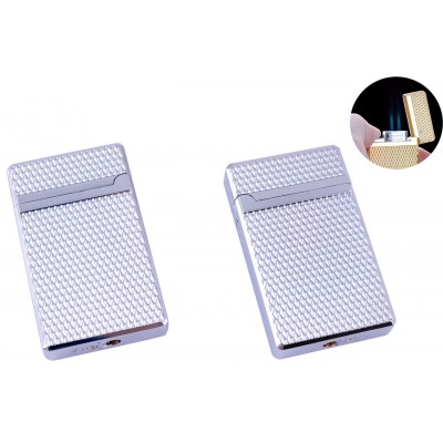 Зажигалка карманная Classic (Острое пламя) №4891 Silver