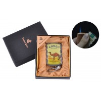 Зажигалка подарочная-брелок CAMEL (пламя острое турбо 