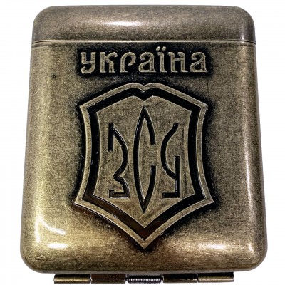 Портсигар «Украина / ВСУ» на 20 сигарет в подарочной коробке HL-759-3