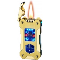 Бензиновая зажигалка с гравитационным механизмом Gravity Flame HL-607 Gold