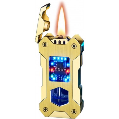 Бензиновая зажигалка с гравитационным механизмом Gravity Flame HL-607 Gold