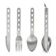 Туристический набор 3в1 Ложка, Вилка, Нож, 16см S-165