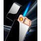 USB - Газовая Зажигалка (Острое пламя + спираль накаливания) индикатор заряда HL-250 Black ice