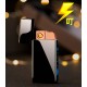 USB - Газовая Зажигалка (Острое пламя + спираль накаливания) индикатор заряда HL-250 Black ice