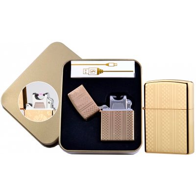 Электроимпульсная зажигалка JIN LUN (USB) №4706-3