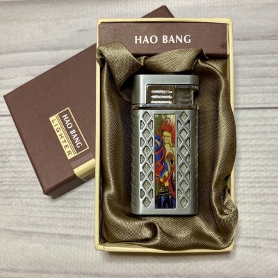 Зажигалка подарочная HAO BANG LIGHTER (Турбо пламя 