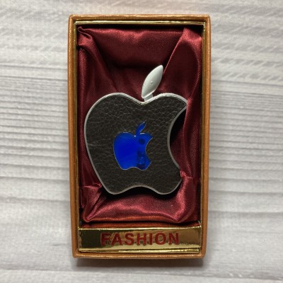 Зажигалка в подарочной упаковке Apple (Обычное пламя) мигающая D24
