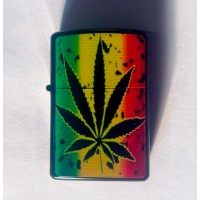 Зажигалка бензиновая STAR Каннабис ☘️ 8905-11 Зажигалка бензиновая STAR Каннабис ☘️ 8905-11