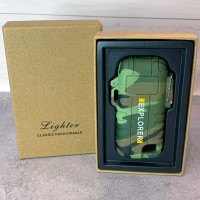 Дуговая электроимпульсная зажигалка водонепроницаемая⚡️EXPLORER HL-516 Green