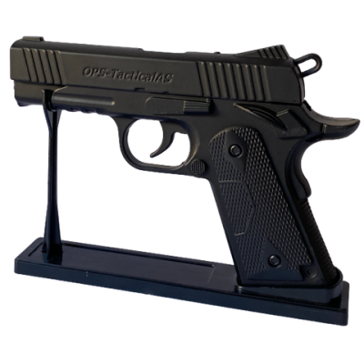 Зажигалка пистолет OPS-TacticalAS (металл, передергивается затвор, 17см) D4